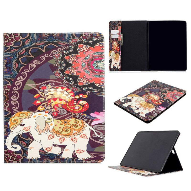 Flip Cover iPad Pro 12.9" (2021) Elefant Print Mønster