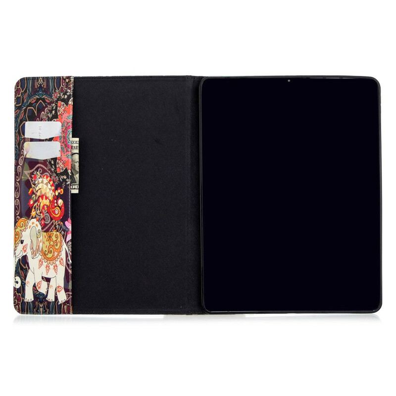 Flip Cover iPad Pro 12.9" (2021) Elefant Print Mønster