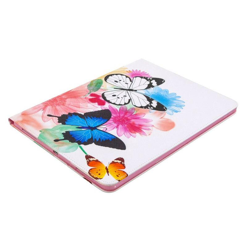 Flip Cover iPad Pro 12.9" (2021) Sommerfugle Trykt Mønster