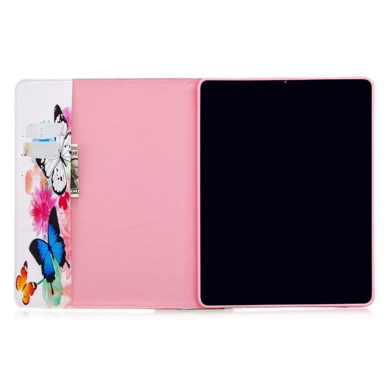 Flip Cover iPad Pro 12.9" (2021) Sommerfugle Trykt Mønster