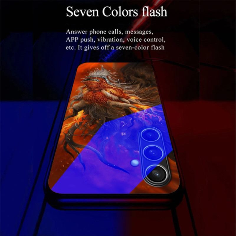 Cover Til Samsung Galaxy A16 5g Ring Til Flash Series Red Fire Dragon