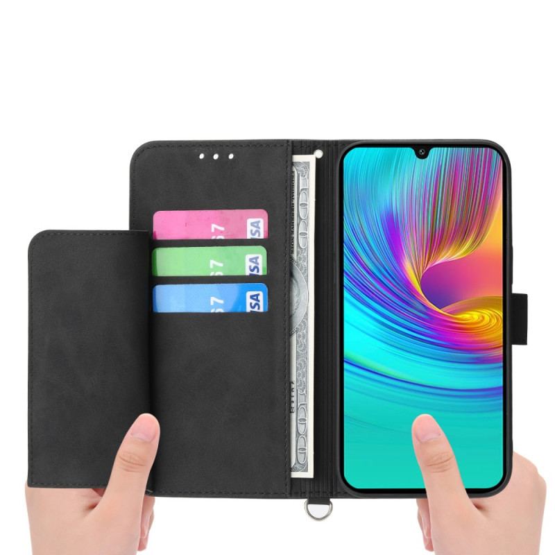 Flip Cover Samsung Galaxy A16 5g Blondemønster Med Rem Og Skulderrem