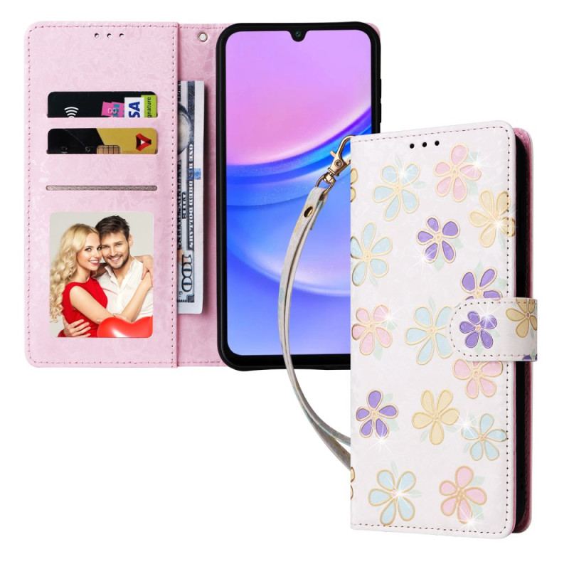 Flip Cover Samsung Galaxy A16 5g Fleurette Rfid-blokering