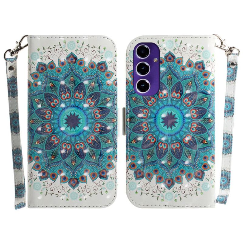 Flip Cover Samsung Galaxy A16 5g Grøn Mandala Med Rem