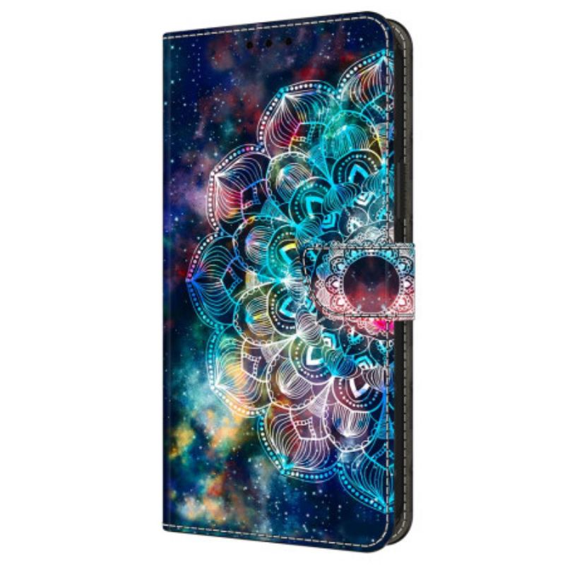 Flip Cover Samsung Galaxy A16 5g Gyroskopisk Blomstermønster