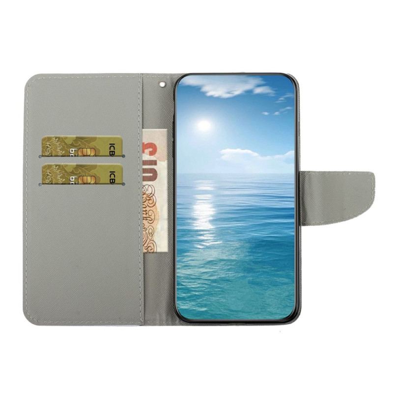 Flip Cover Samsung Galaxy A16 5g Lilla Sommerfugle