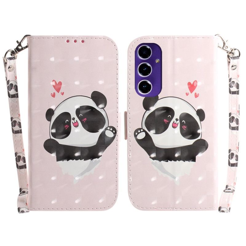 Flip Cover Samsung Galaxy A16 5g Panda Love Med Rem