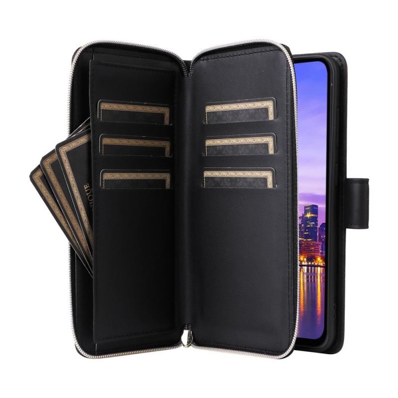 Flip Cover Til Samsung Galaxy A16 5g 9 Kortholdere Og Snor