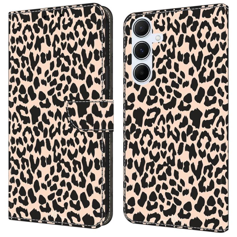 Flip Cover Til Samsung Galaxy A16 5g Leopardmønster