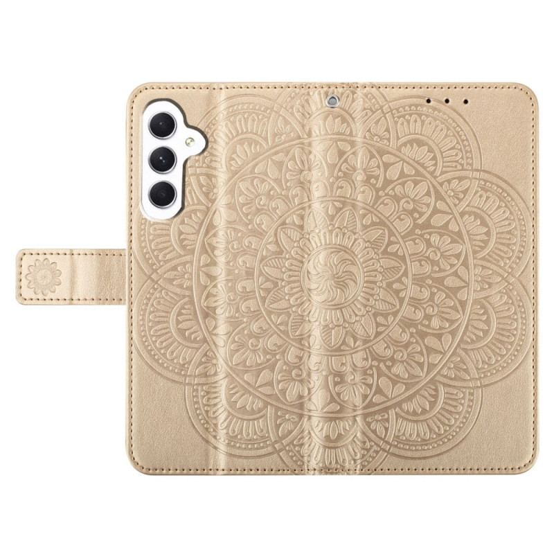 Flip Cover Til Samsung Galaxy A16 5g Mandala Design Med Snor