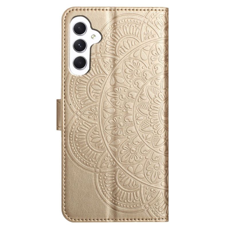 Flip Cover Til Samsung Galaxy A16 5g Mandala Design Med Snor