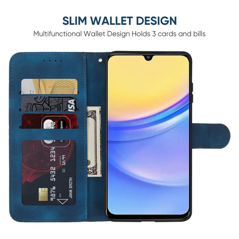 Flip Cover Til Samsung Galaxy A16 5g Ruskindseffektlinjer