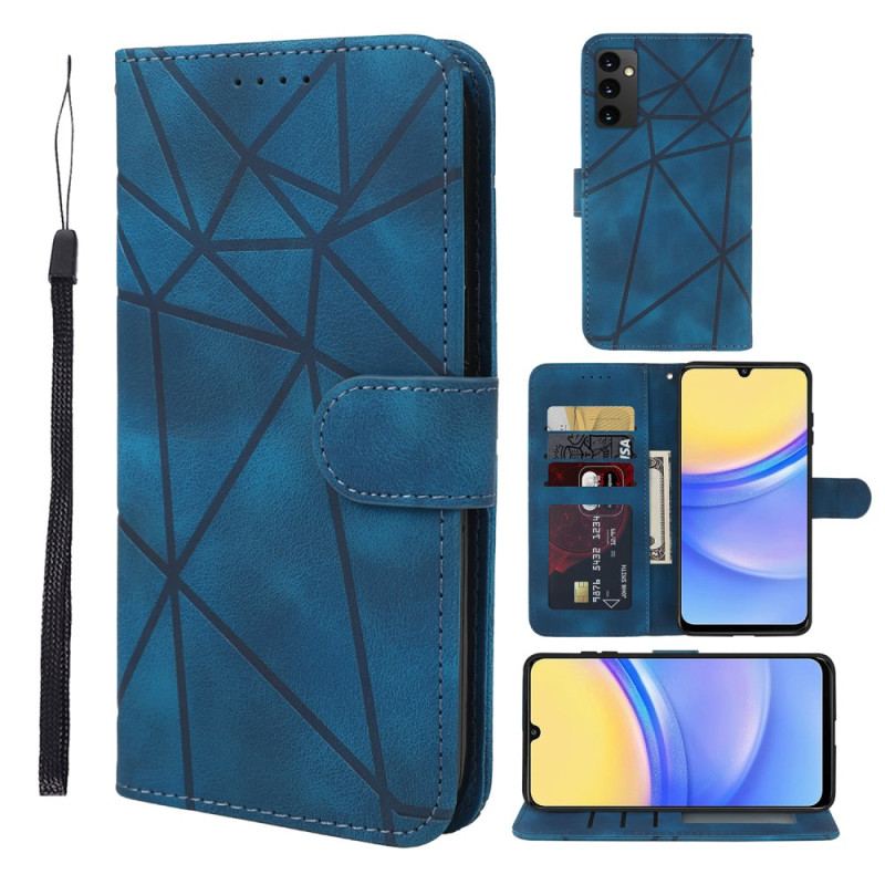 Flip Cover Til Samsung Galaxy A16 5g Ruskindseffektlinjer