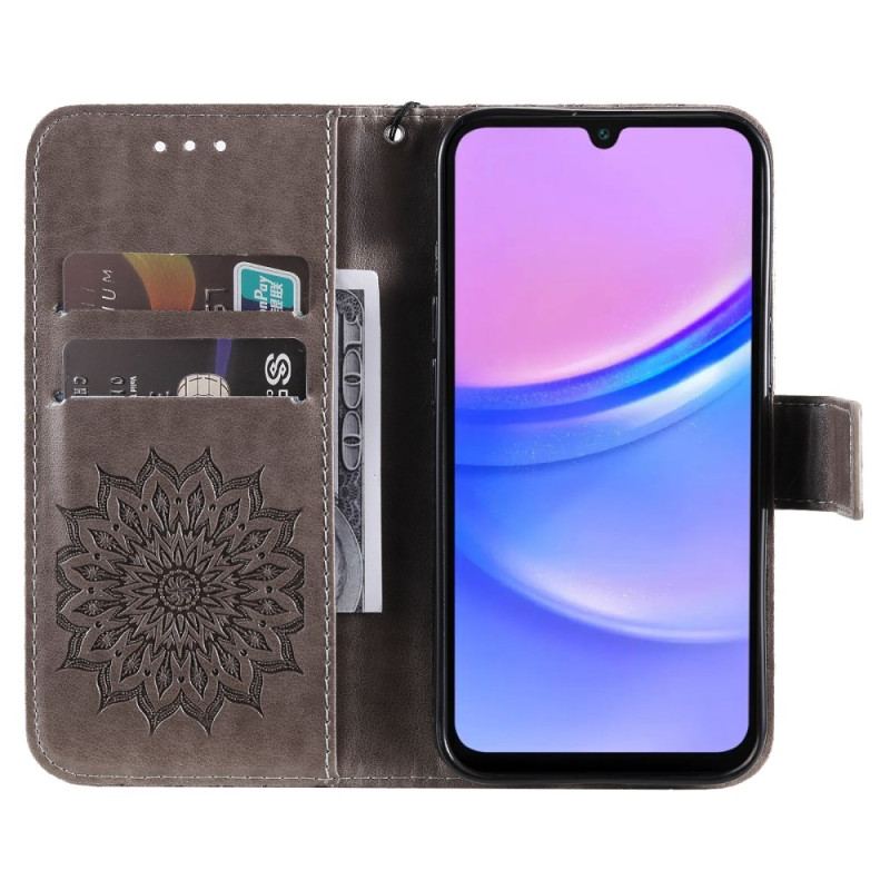 Flip Cover Til Samsung Galaxy A16 5g Solsikkemønster