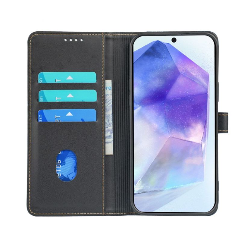 Læder Cover Samsung Galaxy A16 5g Kløvermønster