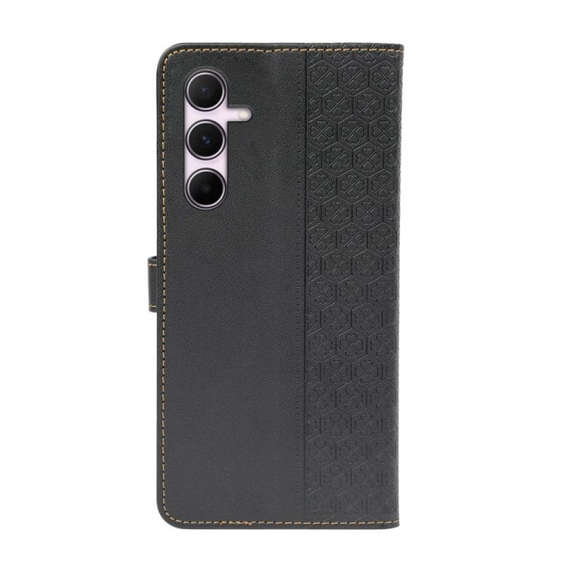 Læder Cover Samsung Galaxy A16 5g Kløvermønster