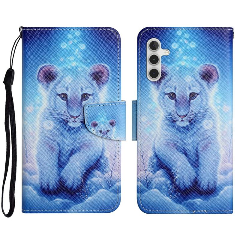 Læder Cover Samsung Galaxy A16 5g Leopardmønster