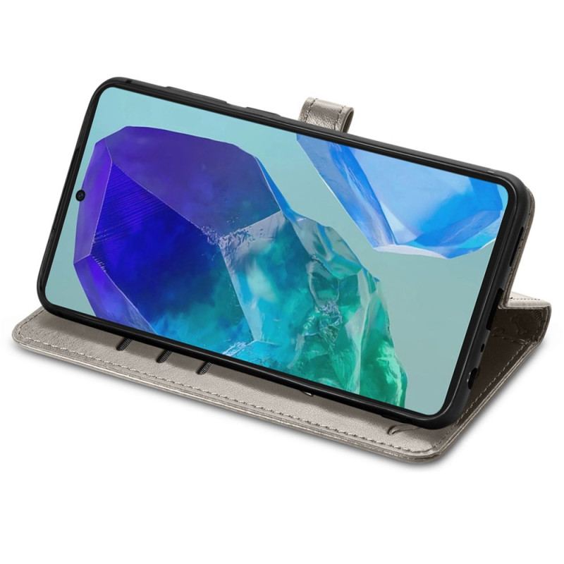 Læder Cover Samsung Galaxy A16 5g Telefon Etui Animerede Dyr