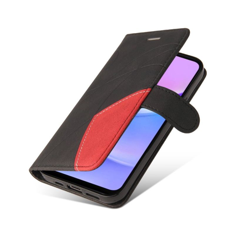 Læder Cover Samsung Galaxy A16 5g Telefon Etui Bølgelinje