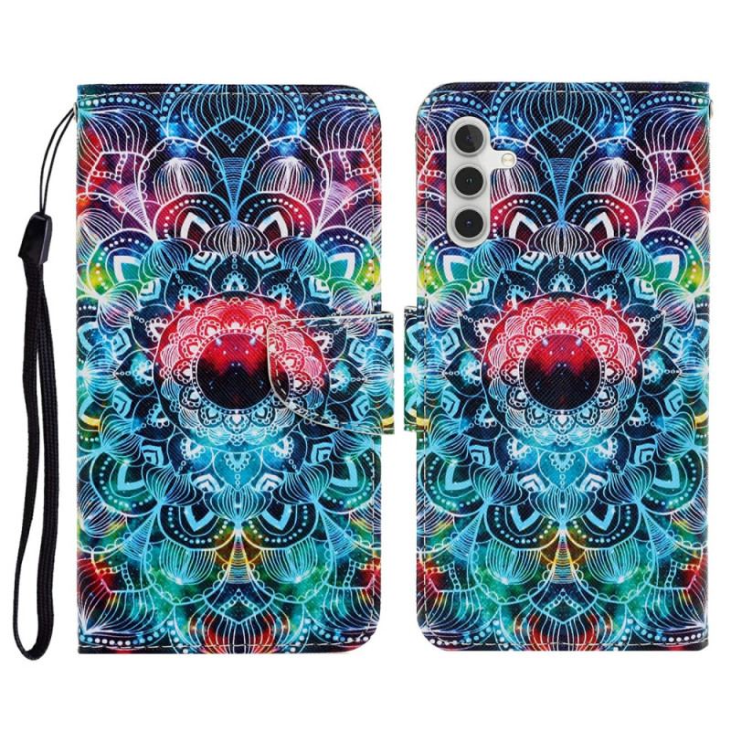 Læder Cover Samsung Galaxy A16 5g Telefon Etui Mandala Mønster