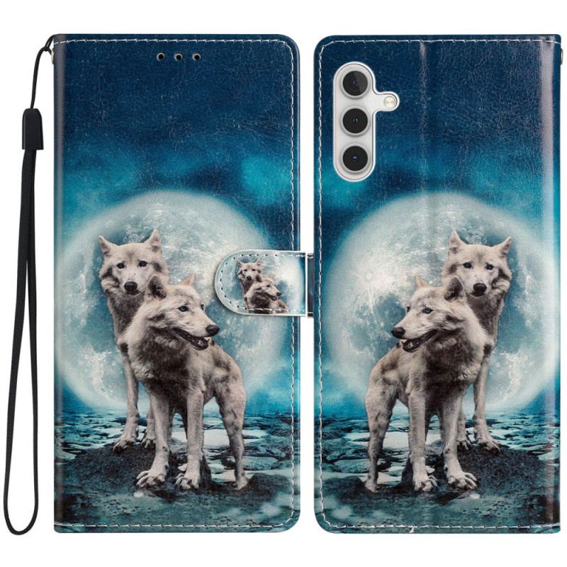 Læder Cover Samsung Galaxy A16 5g Telefon Etui Ulve