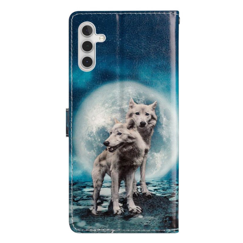 Læder Cover Samsung Galaxy A16 5g Telefon Etui Ulve