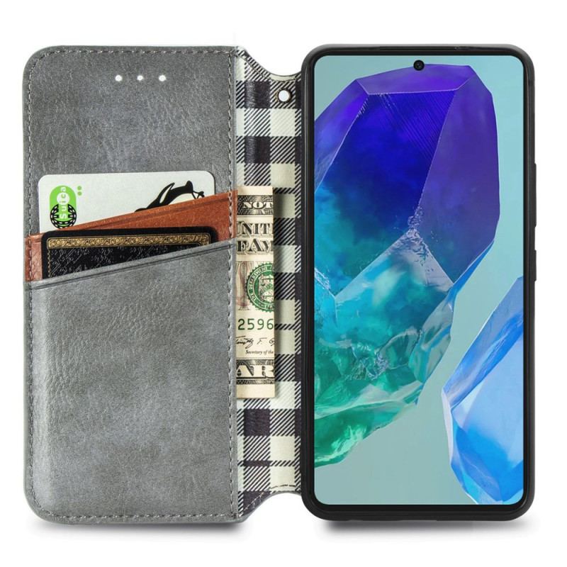 Læder Cover Samsung Galaxy A16 5g Vintage Frise Ruskindseffekt