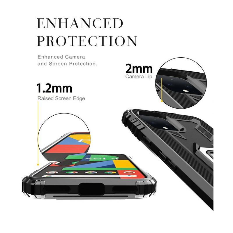 Cover Google Pixel 4 Ring Og Kulfiber