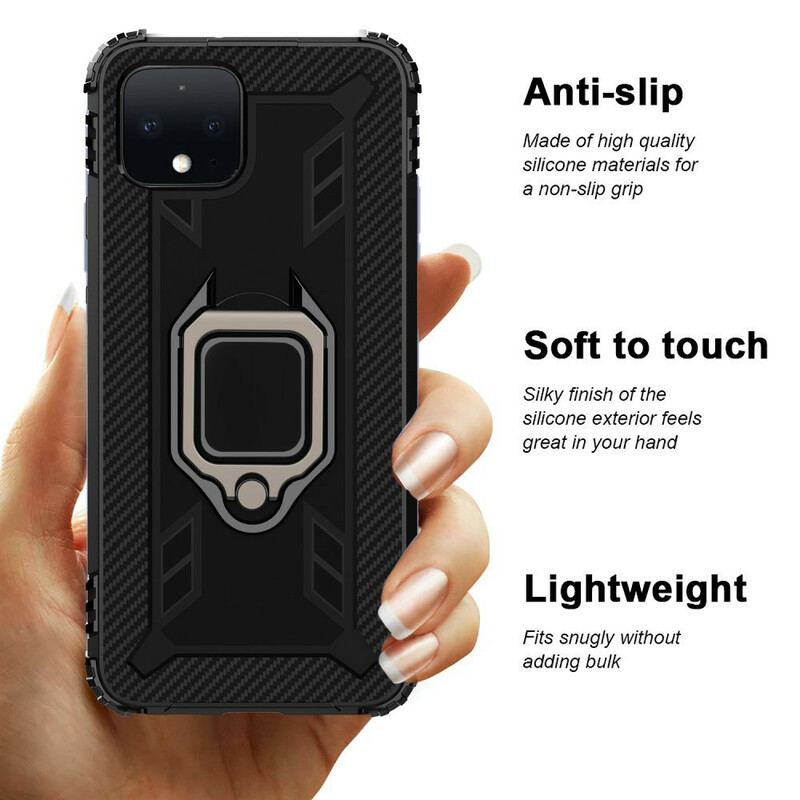 Cover Google Pixel 4 Ring Og Kulfiber