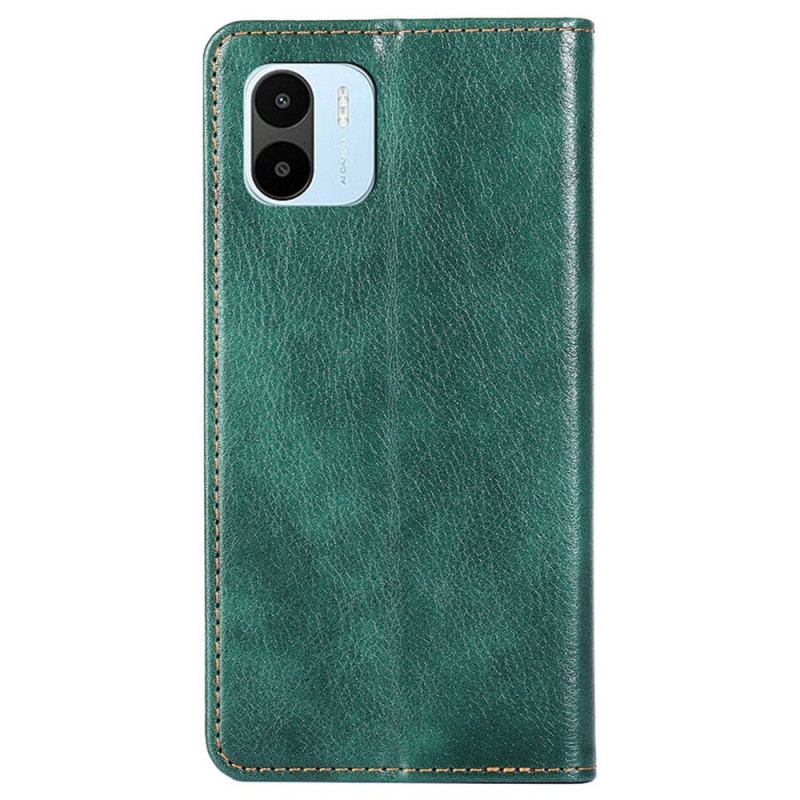 Cover Xiaomi Redmi A1 Flip Cover Imiteret Lædersøm