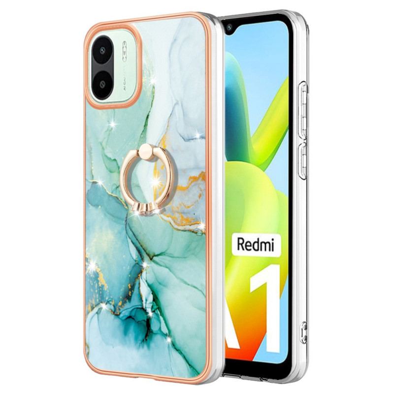 Cover Xiaomi Redmi A1 Marmor Med Ringstøtte