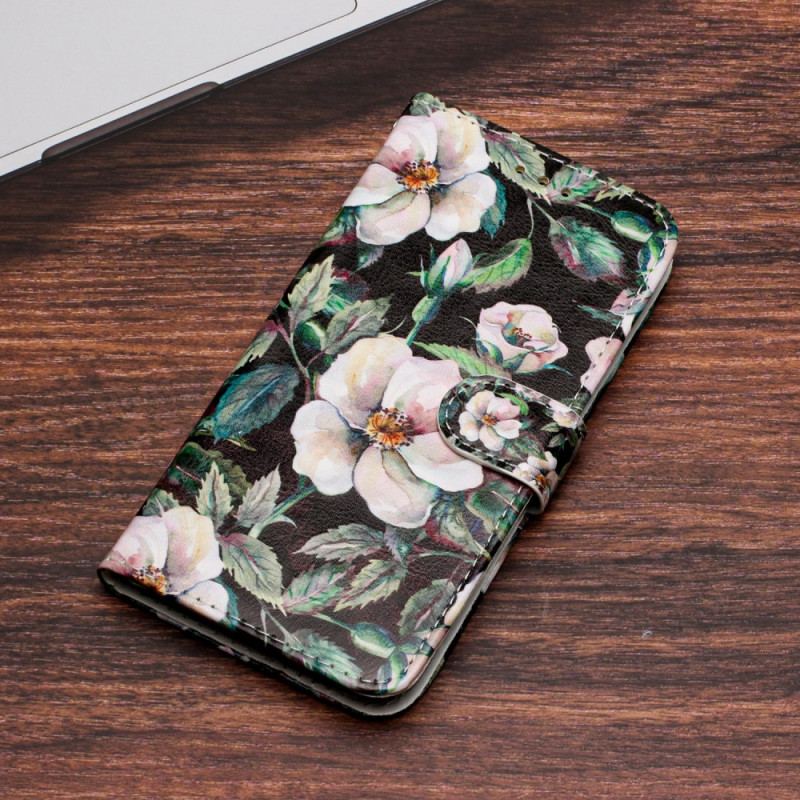 Flip Cover Xiaomi Redmi A1 Med Snor Magnolia Med Rem