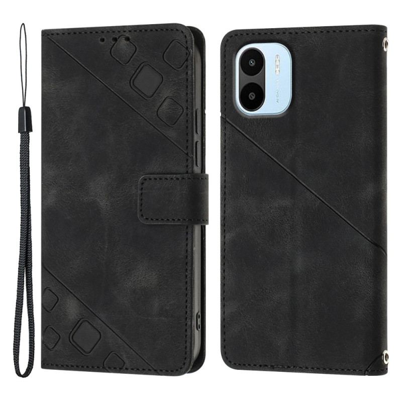 Flip Cover Xiaomi Redmi A1 Med Snor Strappy 70'er Stil