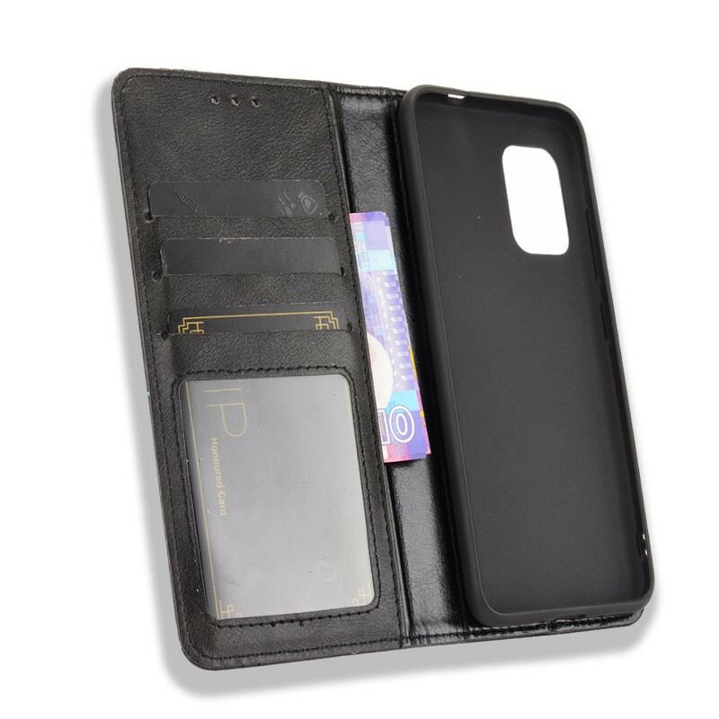 Cover Asus Zenfone 8 Flip Cover Stiliseret Vintage Lædereffekt