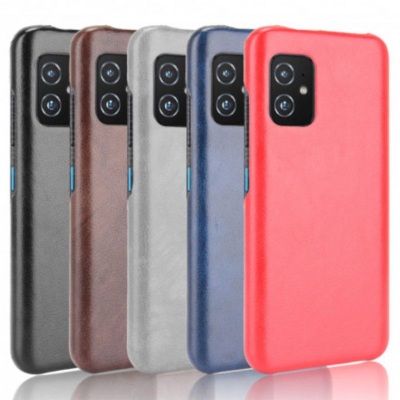 Cover Asus Zenfone 8 Litchi Læder Effekt