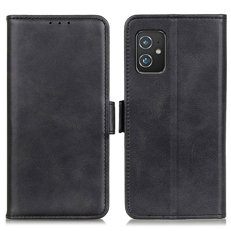 Flip Cover Asus Zenfone 8 Læder Cover Dobbelt Klap