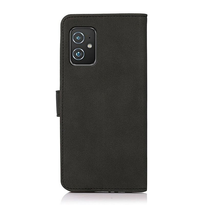 Læder Cover Asus Zenfone 8 Khazneh Fashion Læder Effekt