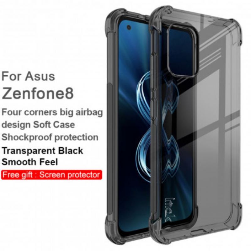 Mobilcover Asus Zenfone 8 Gennemsigtig Silkeblød Imak