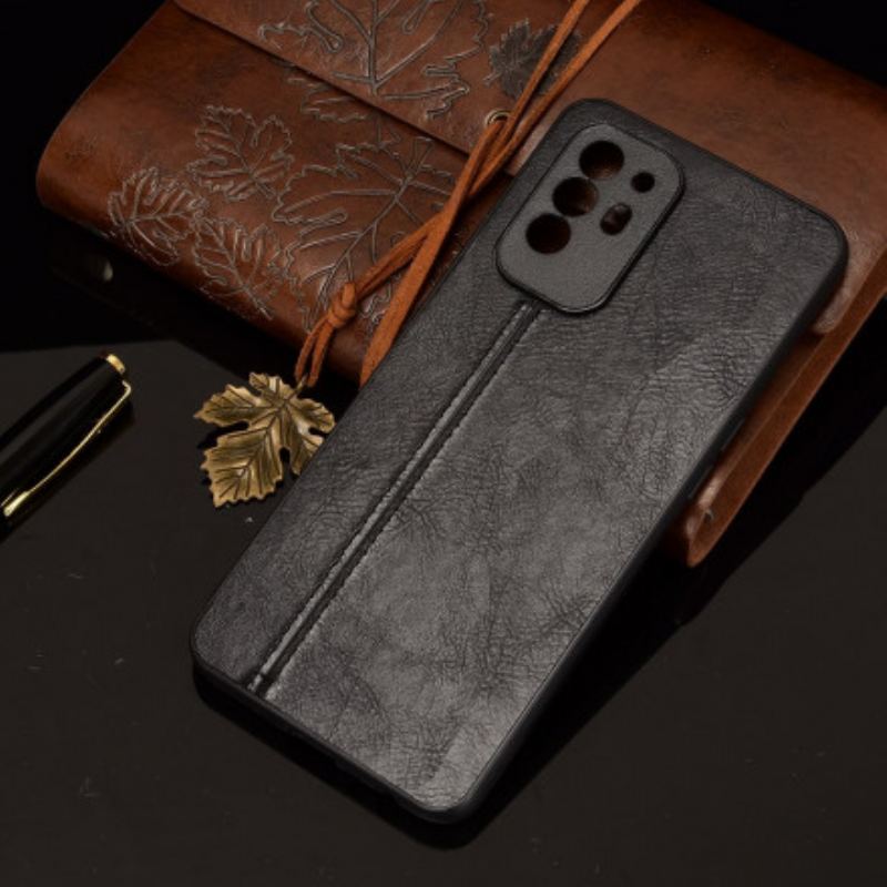 Cover Oppo A94 5G Couture Lædereffekt