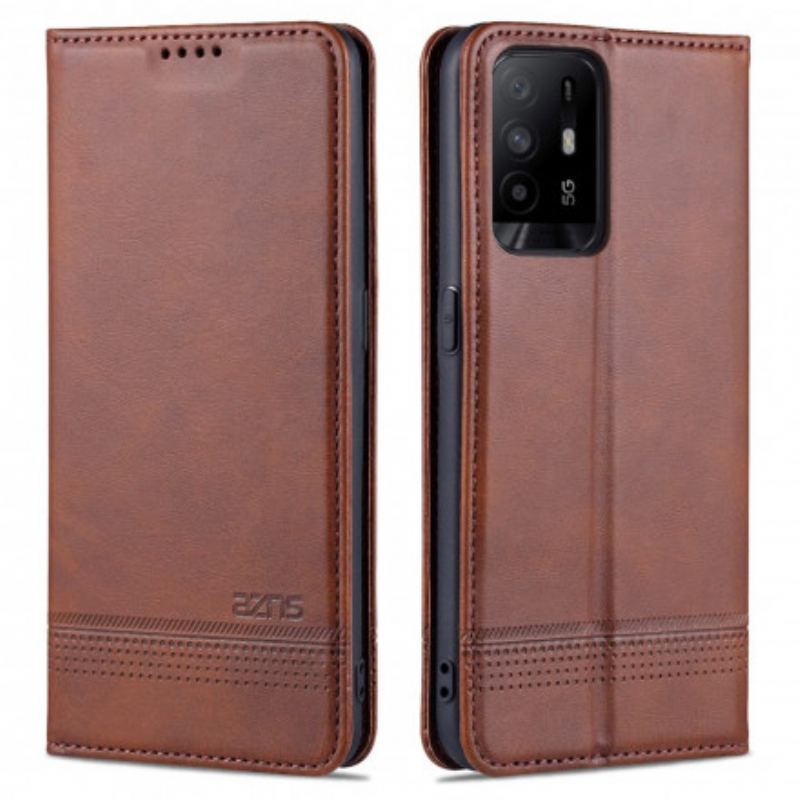 Cover Oppo A94 5G Flip Cover Azns Læderstyling