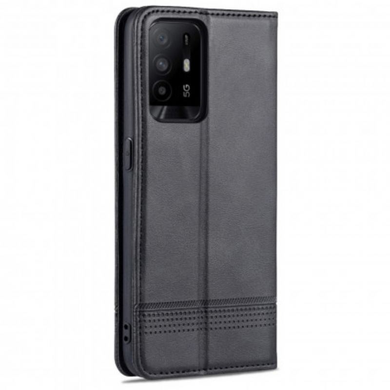 Cover Oppo A94 5G Flip Cover Azns Læderstyling