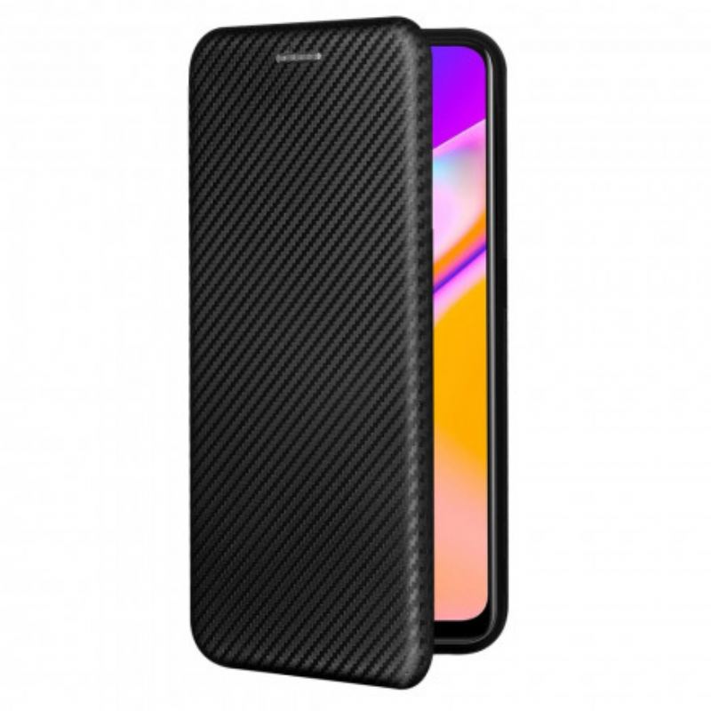 Cover Oppo A94 5G Flip Cover Farvet Carbon Silikone