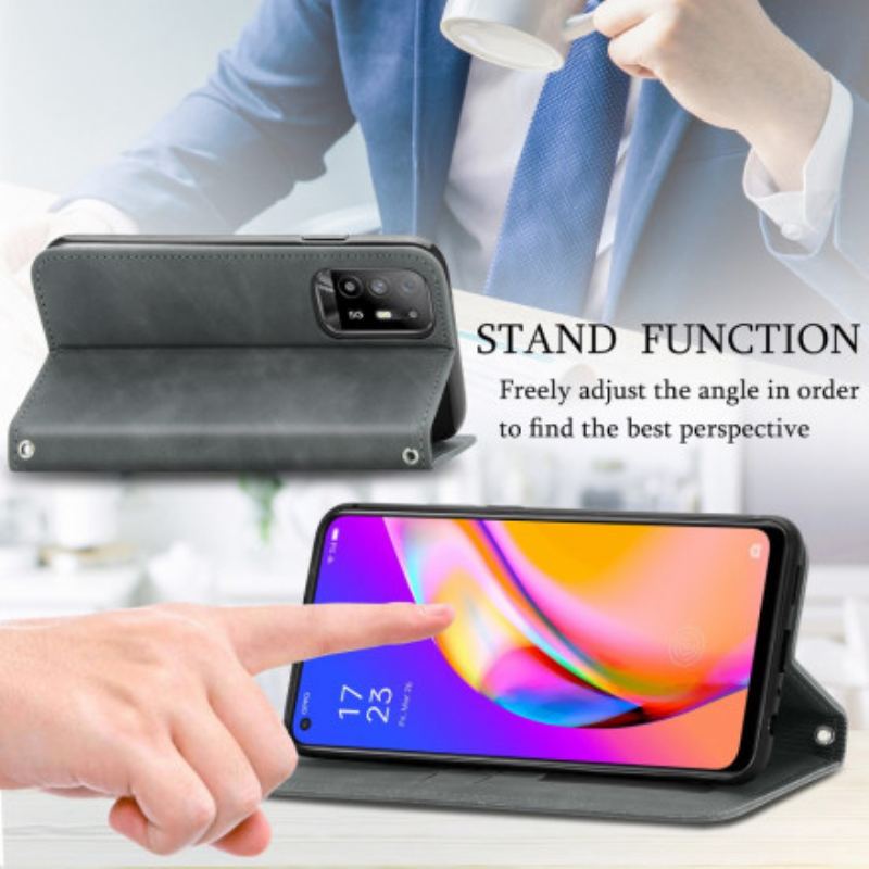 Cover Oppo A94 5G Flip Cover Hudberøring