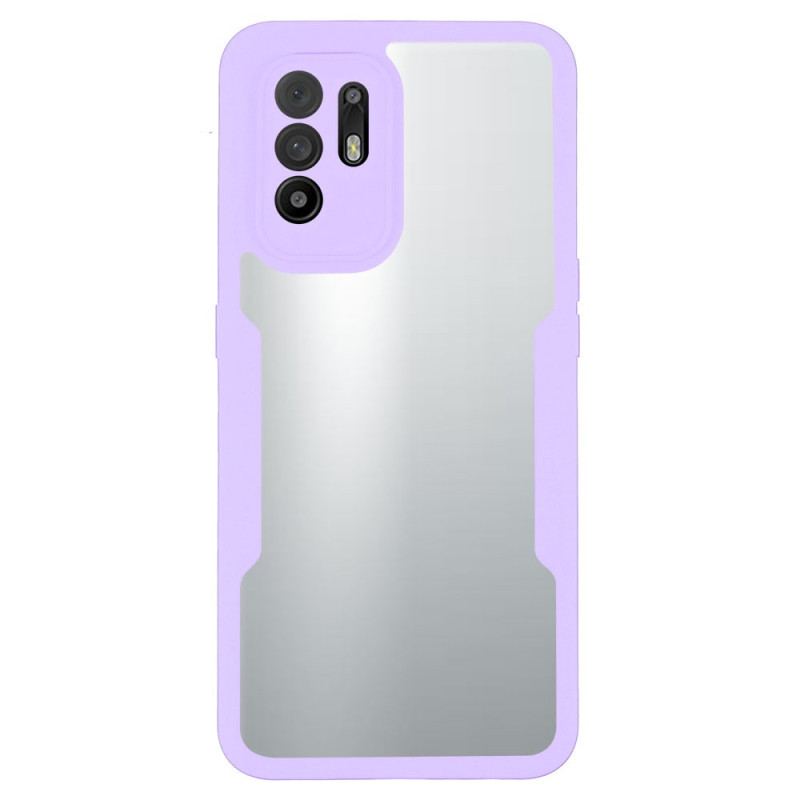 Cover Oppo A94 5G Hybrid Gennemsigtige Farvede Kanter