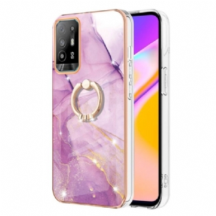 Cover Oppo A94 5G Marmor Med Ring