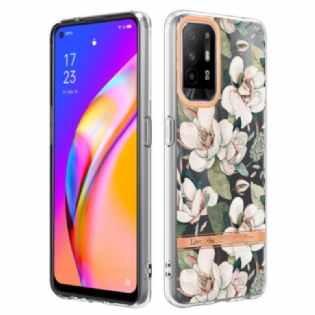 Cover Oppo A94 5G Pæoner Blomster