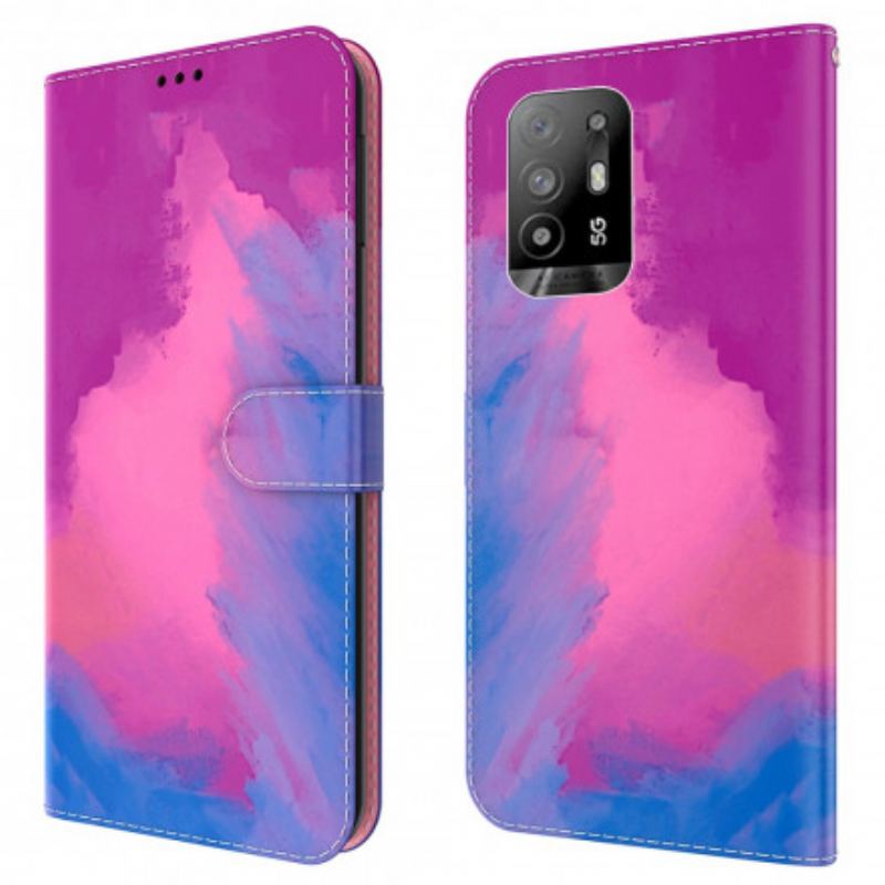 Flip Cover Oppo A94 5G Akvarel