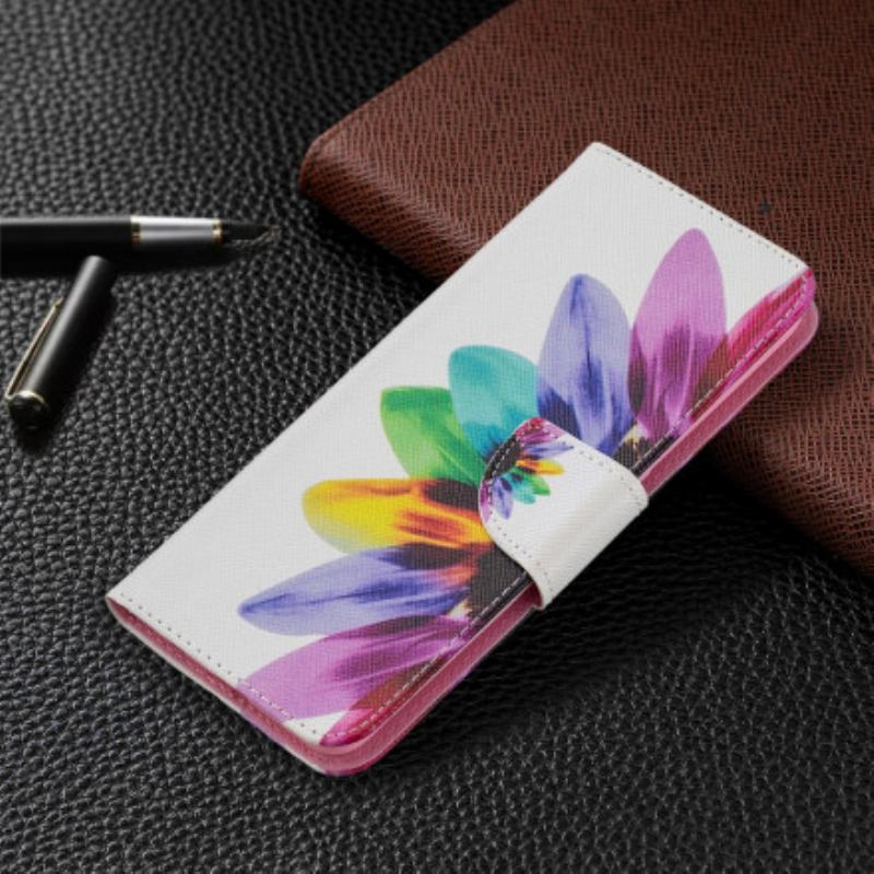 Flip Cover Oppo A94 5G Akvarel Blomst