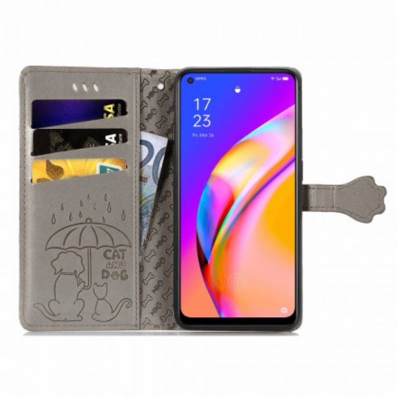 Flip Cover Oppo A94 5G Animerede Dyr