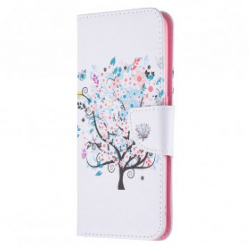 Flip Cover Oppo A94 5G Blomstret Træ